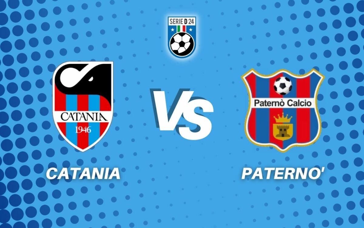 catania paternò diretta tabellino