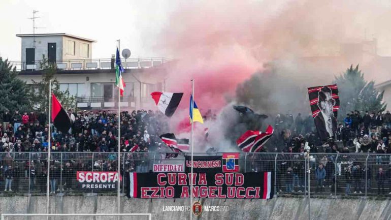 La tifoseria del Lanciano / Credit: Marco Zac/ Pagina Facebook Lanciano FC